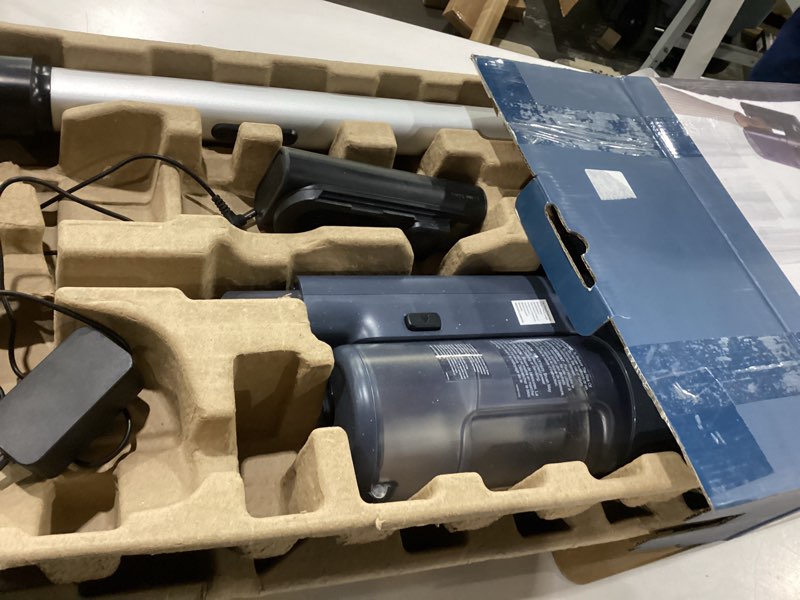 Condition photo showing As Is for Not tested ***Electrolux Ultimate600 Complete Home Cordless Stick Vacuum with 3 Specialized Nozzles (Multi-Surface, Hard Floor & Pet), 50-Minute Run Time, 3 Power Modes, White White Ultimate600 Complete