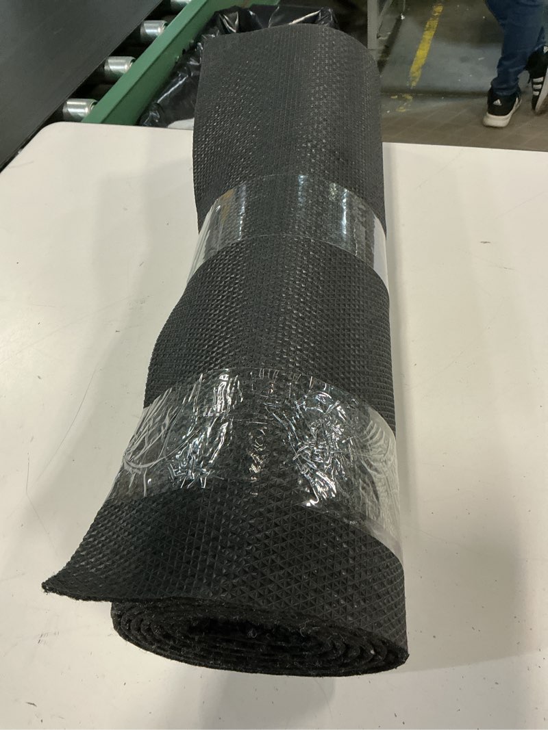 Condition photo showing Good Condition for ottomanson commercial scrape rib entry mat – heavy duty ribbed floor mat for high traffic – non slip rubber back, waterproof – indoor outdoor use for offices, schools, lobbies, 2' x 9', black black 900s series 2' x 9' (runner)