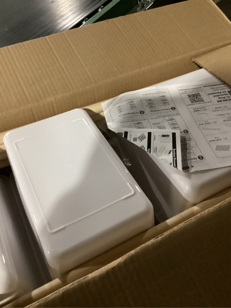 Condition photo showing Good Condition for SpaceAid Toy Storage Organizer with 6 Shelves and 12 Bins, Bookshelf/Bookcase, Kids Bin Shelf, Toys Box for Playroom Organization for Bedroom & Room Decor, White, 52.3" W