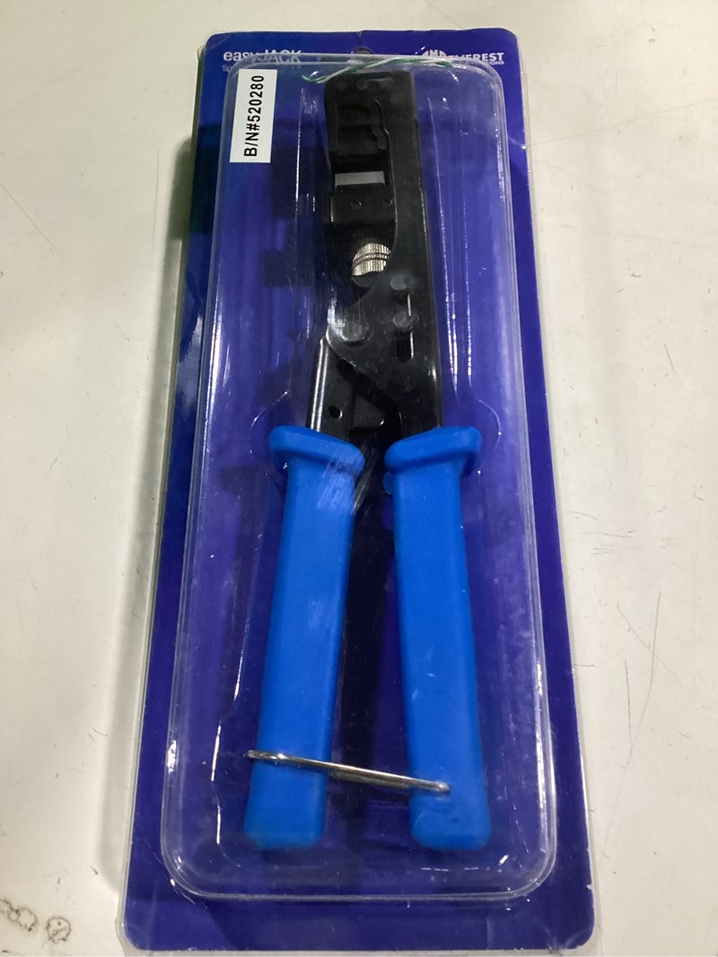 Condition photo showing New/Like New for everest easyjack - 90° angled speed termination keystone tool - time saver network punch down tool - to be used only with everest 90° angled rj45 cat5e, cat6a and cat6 keystone jacks (b087n7qqd2)