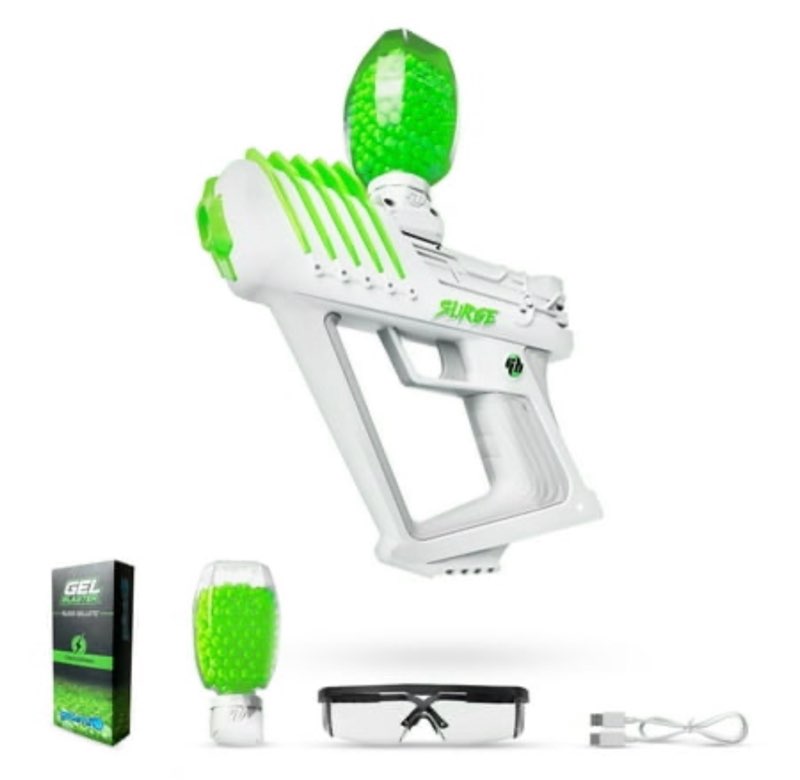 Gel Blaster SURGE 1.5  Electric Green  Water-Based Gellet Blaster with 10 000 Electric Green Gellet Pack