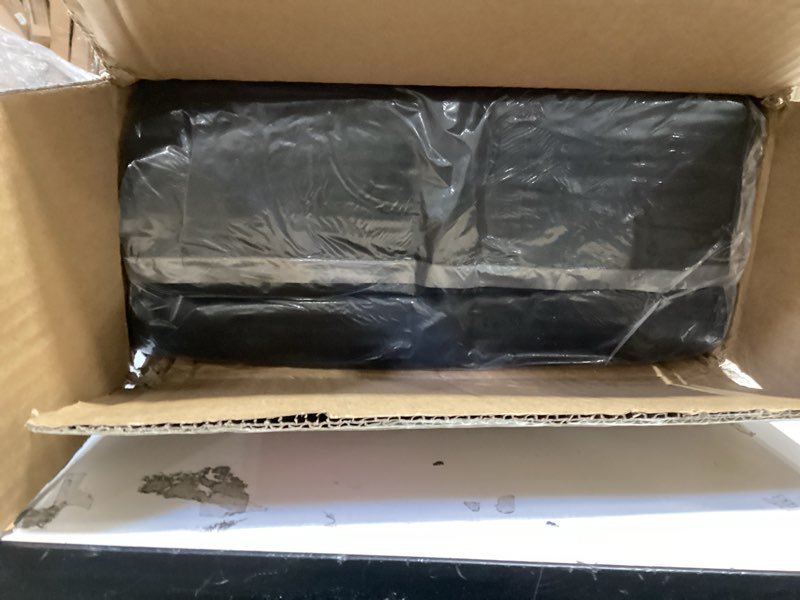 Condition photo showing New/Like New for elevon air mattress with built in pump - luxury double high inflatable bed for home, travel & camping, navy/white, queen, 18" high