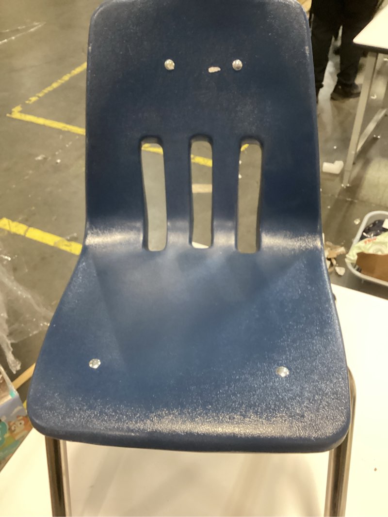 Virco 9000 Series Classroom Chairs, 16" Seat Height, Navy/Chrome, 4/Carton (B00KKY1LB8)