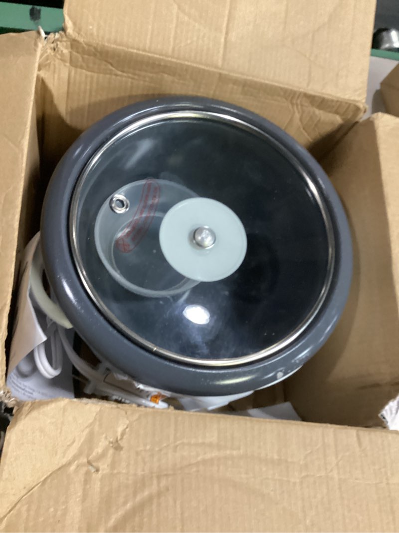 Condition photo showing As Is for aroma rice cooker, 3-cup (uncooked) / 6-cup (cooked), small rice cooker, oatmeal cooker, soup maker, auto keep warm, 1.5 qt, white, arc-393ng white 1.5qt (3-cup uncooked / 6-cup cooked)