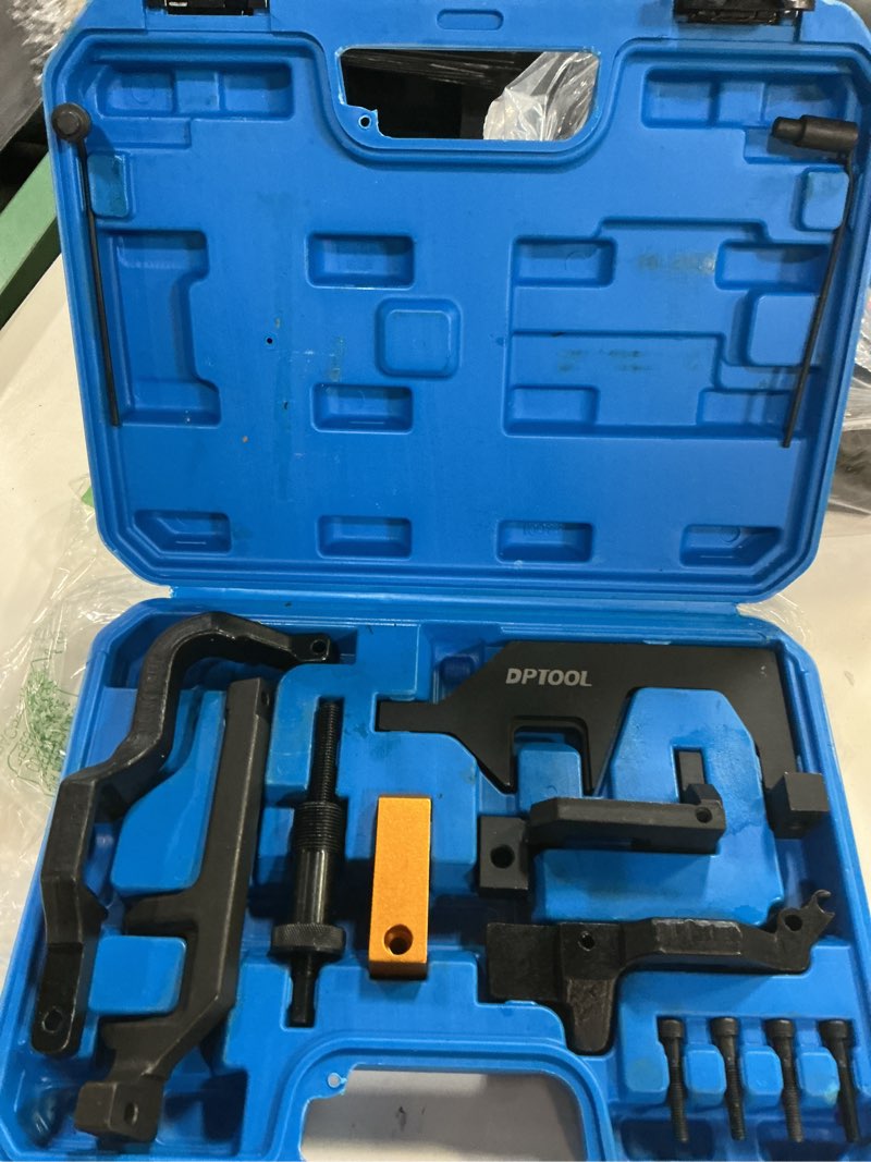 Condition photo showing Good Condition for dptool camshaft alignment timing tool set compatible with bmw mini cooper r55 r56 r57 r60 n12 n13 n14 n16 n18 1.4 1.6 engine timing tool kit 117 440, 119 340, 119 590, 496 709 for n12 n13 n14 n16 n18
