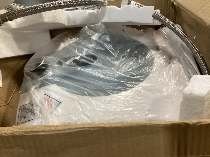 Condition photo showing As Is for 110V-120V 1440-1500W Small Under Sink Tank 2.5 Gallon Water Heater Hot Storage,Mini Instant Electric RV TR Trailer Kitchen Compact,Food Truck 2 PCs 16” Long 1/2”FIP Stainless Steel Hose (BI-2.5)