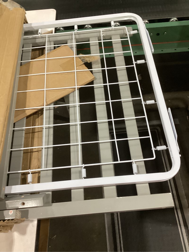 Condition photo showing As Is for dream on me synergy 5-in-1 convertible full-size baby crib with toddler, day & full bed conversion in cool grey, greenguard gold & bsa, 3 mattress heights, sustainable pinewood cool grey synergy