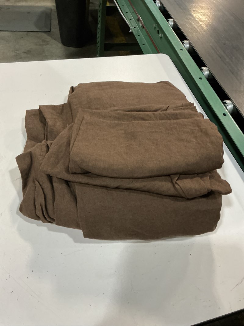 Condition photo showing As Is for european linen duvet cover set, full/queen, espresso
