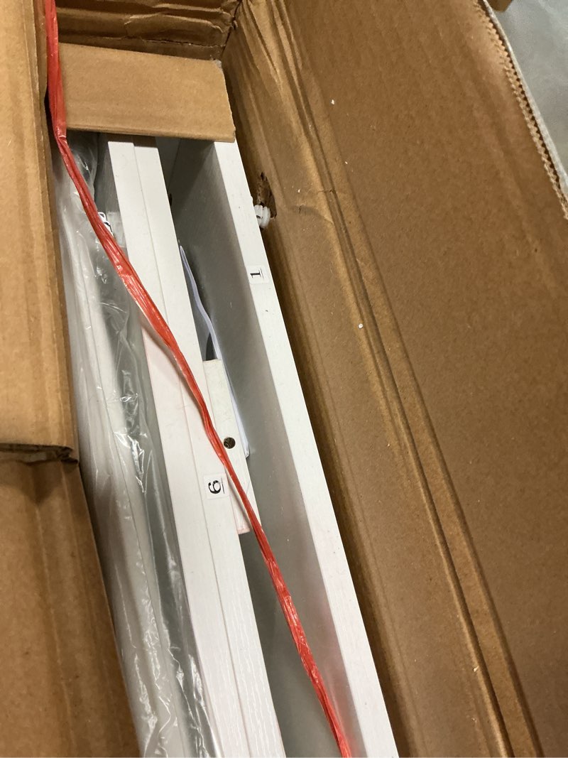 Condition photo showing Good Condition for Baby Changing Table, Diaper Changing Station with Pad and Wheels, Two-Tier Open Storage Shelves, Waterproof Diaper pad & Safety Strap, Compact Baby Furniture for Nursery, White