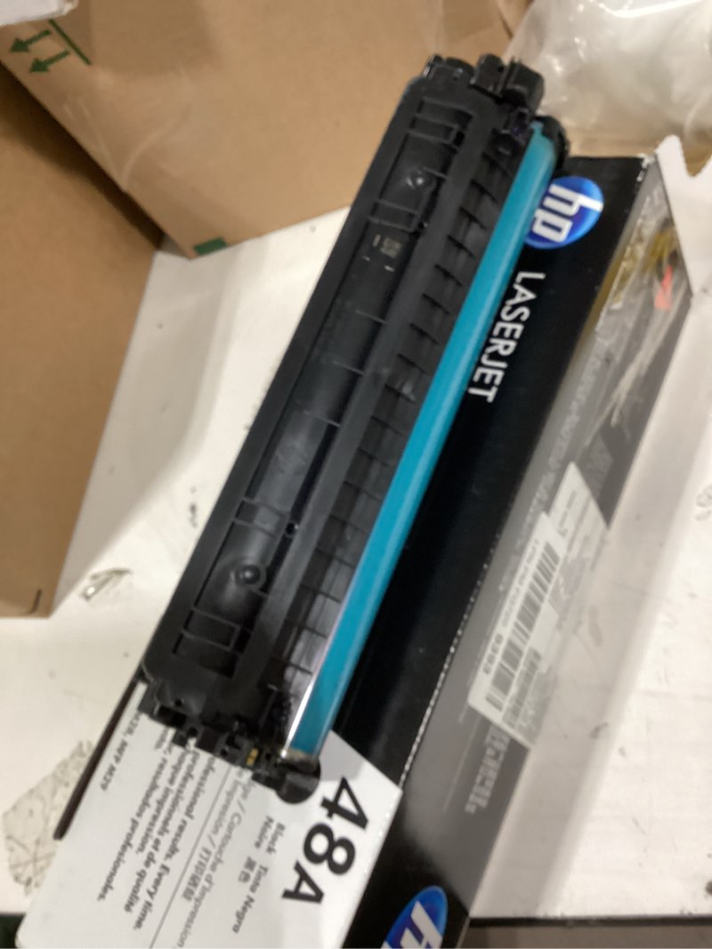 Condition photo showing As Is for hp 48a black toner cartridge | works laserjet pro m15, m16 series, laserjet pro mfp m28, m29 series | cf248a true
