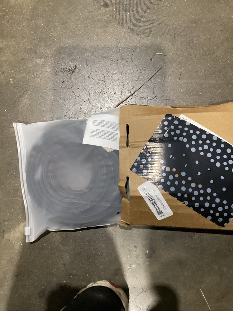 Condition photo showing As Is for black rubber weather stripping door seal strip, d shape door weather seal strip, self-adhesive soundproofing frame insulation tape for doors frame/window seal,blocks cold drafts noise black 23 feet