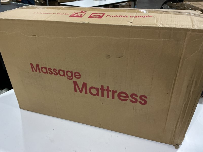 Condition photo showing As Is for Full Body Massage Mat with 9 Vibration Levels, Multiple Modes Massage, Neck Massage with Heating, and Wired Remote, Relaxation at Home for Family, Women/Men