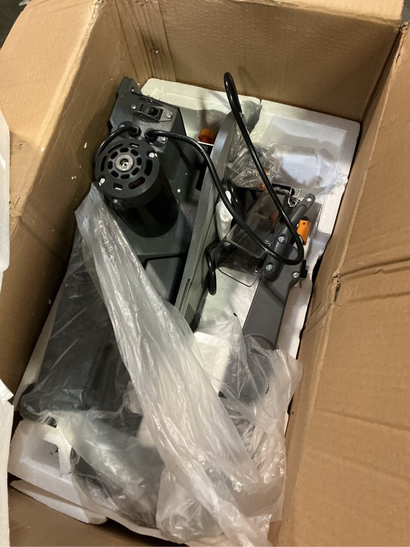 Condition photo showing As Is for hoteche 16-inch power scroll saws for woodworking, 1.2-amp, variable speed, with large tilting working table and integrated dust port 145w