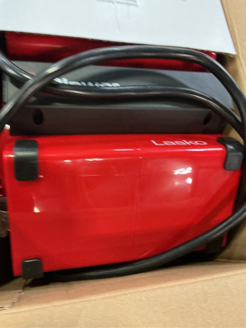 Condition photo showing As Is for lasko x-blower 11" 3-speed high velocity, 1 outlet blower fan x12900