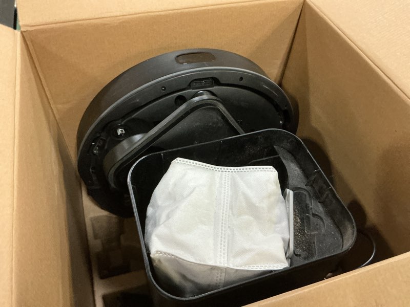 Condition photo showing As Is for irobot roomba 105 vac robot vacuum with autoempty dock for carpet & hard floor - self-empties for 75 days, easy to use, intense power-lifting suction, lidar navigation, cleans in neat rows roomba 105 vac ae
