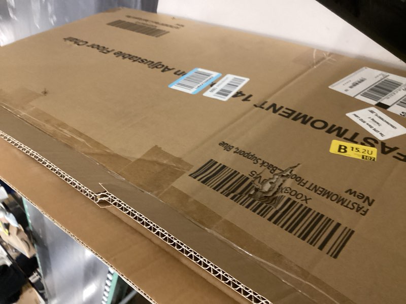 Condition photo showing New/Like New for 14-Position Adjustable Floor Chair with Back Support - Portable Gound Seating for Adults & Kids, Foldable Meditation Chair with Japanese KOYO Bearings & Washable Linen Cover (Blue) Blue & Yellow Regular