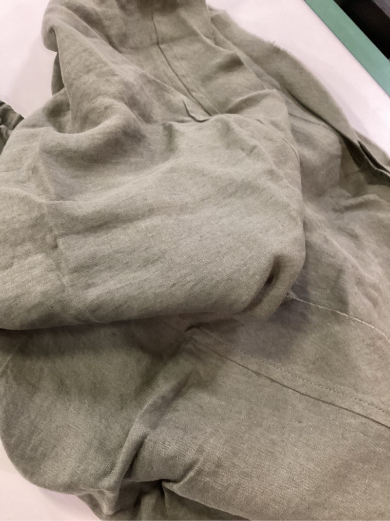 Condition photo showing As Is for european linen double flange sham set size: standard