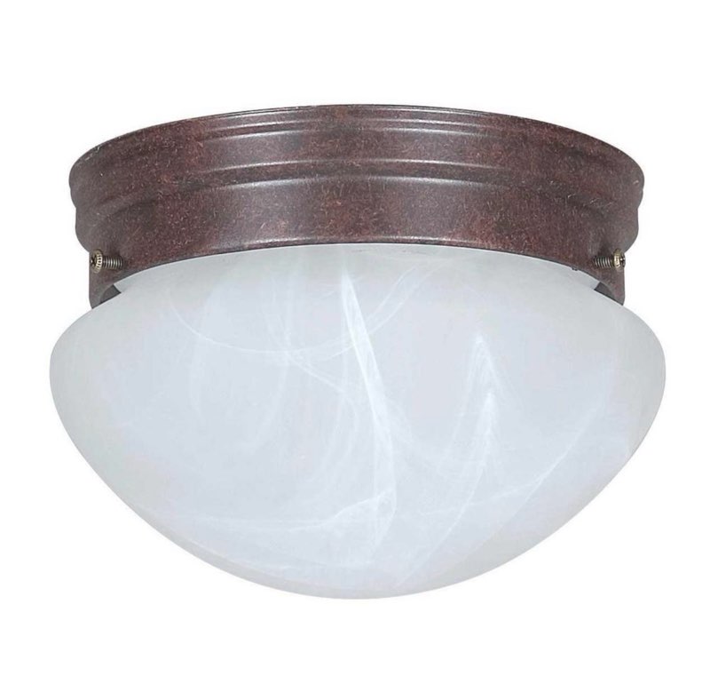 Sunset Lighting F3283 1 Light 60 Watt 8  Wide Flush Mount Ceiling Fixture - Bronze