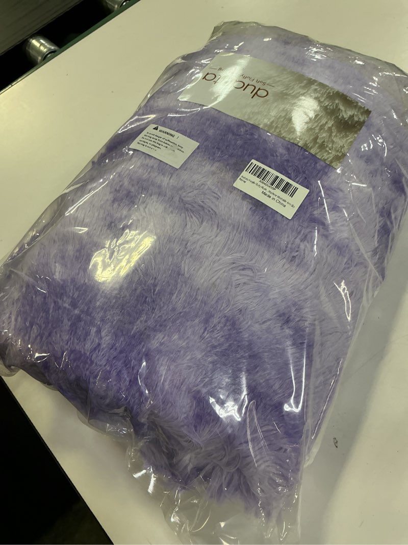 Condition photo showing New/Like New for duduta Purple Plush Rugs for Bedroom 4x6 ft, Tie Dye Fluffy Carpet for Living Room, Shag Rug for Kids Room Dorm Nursery Playroom Tie-dyed Purple 4x6ft