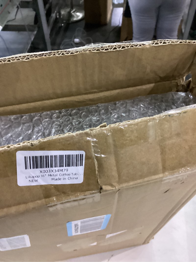 16” metal coffee table