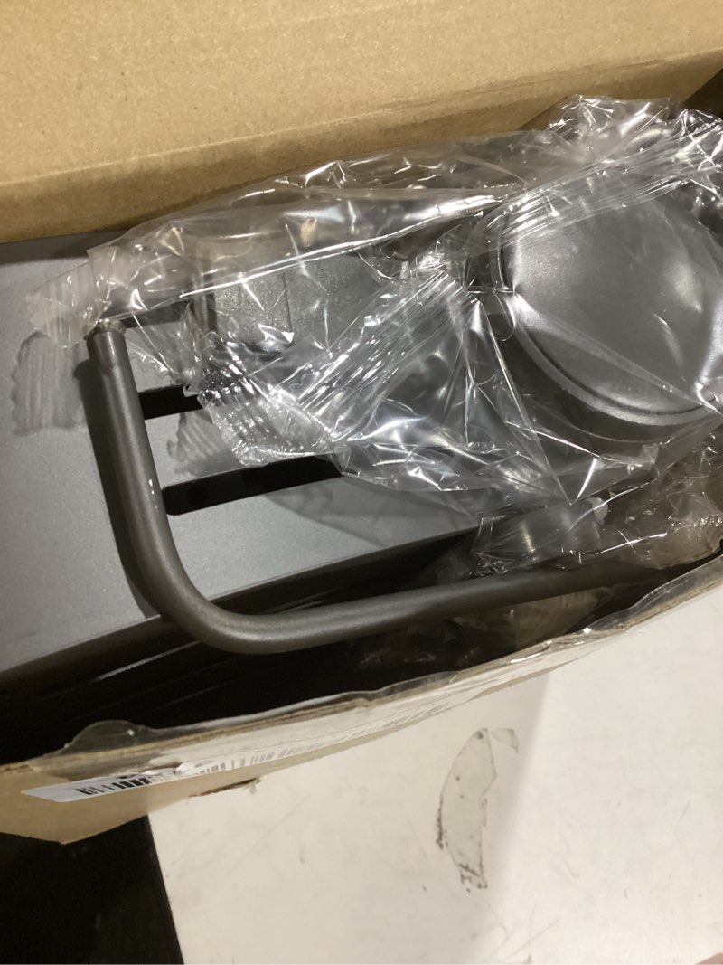 Condition photo showing Good Condition for VOLPONE Corner Shower Caddy Suction Cup Shower Shelf Corner No Drilling Bathroom Shower Organizer Storage Rack Adhesive with Towel Bar Hooks (2-Pack, Matte Gray) Suction Cup Triangle with Towel holder 2 Tier Gray