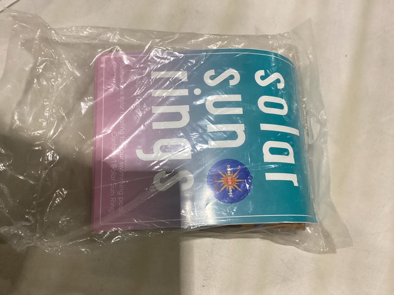 Condition photo showing Good Condition for solar sun rings 60 inch above ground or inground swimming pool hot tub spa heating accessory circular heater solar cover, blue (cover only)