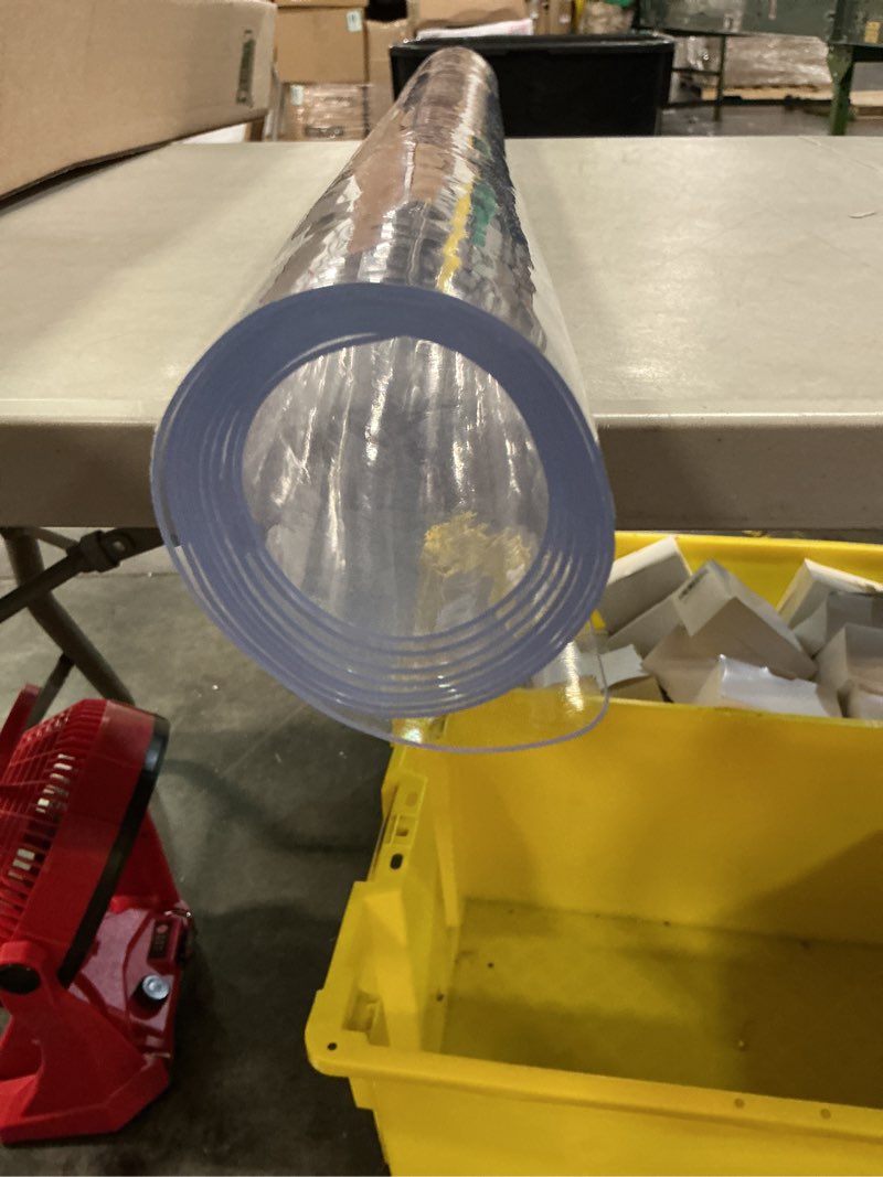 Condition photo showing Good Condition for transparent pvc vinyl 0.3mm solid color waterproof clear ultra-transparent pvc fabric for diy craft decor protective sheets(half yard 50 x120cm)