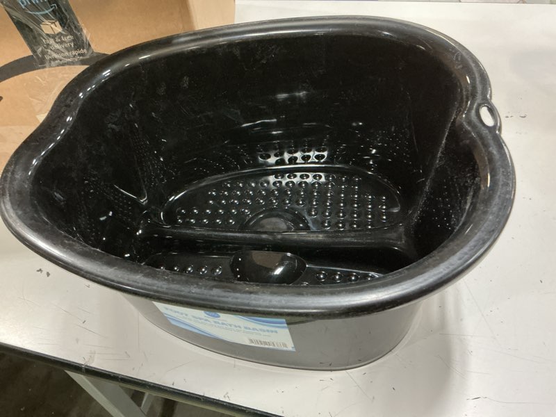 Condition photo showing As Is for allsett health foot soaking bath basin – large size for soaking feet | pedicure and massager tub for at home spa treatment | callus, fungus, dead skin remover