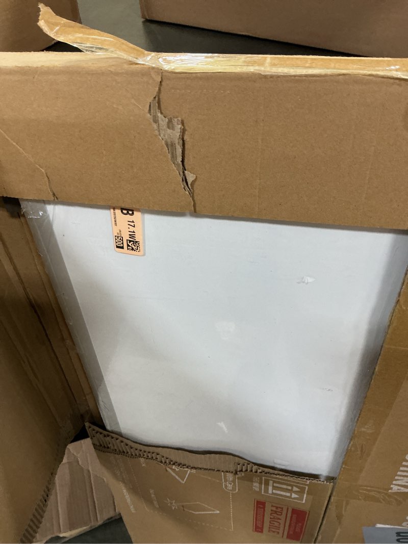 Condition photo showing As Is for Magnetic White Board and Cork Board Combo, 36 X 24 inches Whiteboard Bulletin Combination Board, Wall Mounted Dry Erase Message Board for Home, School and Office