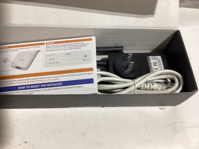 Condition photo showing Good Condition for 2026 wifi extender signal booster - up to 10000 sq.ft coverage, wireless booster - long range internet repeater, wifi booster and signal amplifier w/ethernet port, 1-tap setup