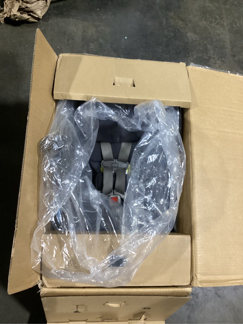 Condition photo showing As Is for Joie Rue Lightweight Infant Car Seat & Anti-Rebound Base –Side-Impact Protection, 5-Point Harness, and UPF 50+ Canopy for Newborns and Infants (Dove)