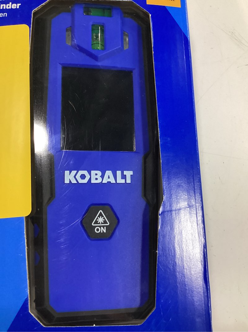 Condition photo showing As Is for kobalt 30-ft red line generator laser level rechargeable 2-in-1 with stud finder kit