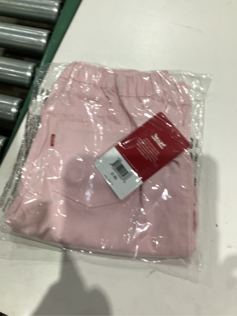 Condition photo showing New/Like New for Levi's Girls Pull on Midi Shorts 12 Rose Shadow
