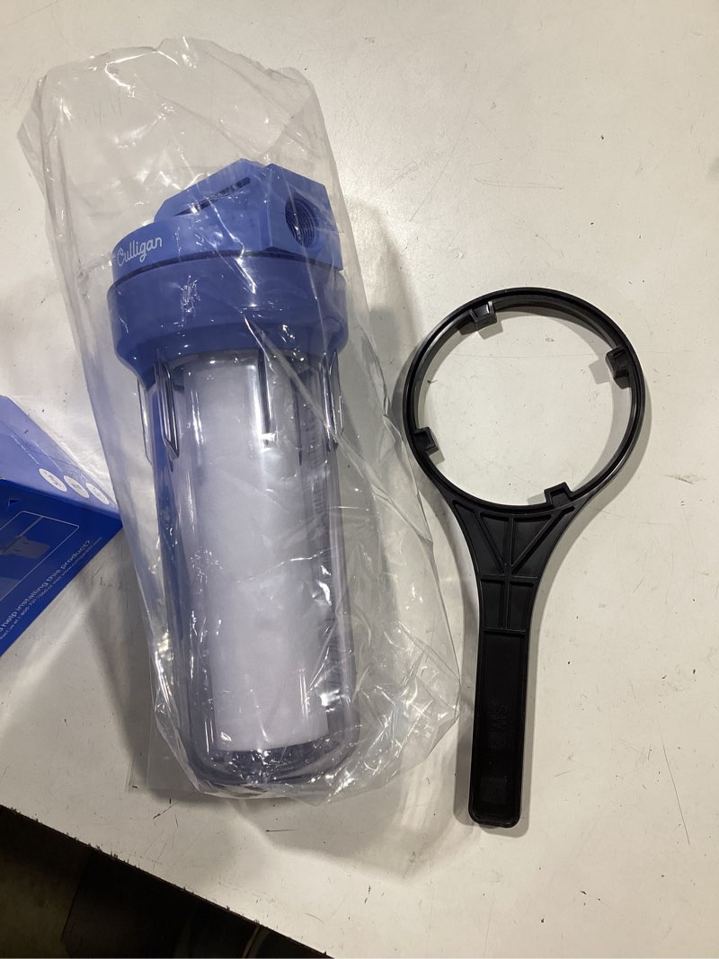 Condition photo showing Good Condition for culligan hf-360a/hf-360b whole house water filter housing clear – 3/4" inlet/outlet, standard duty, sediment water filtration for home plumbing & appliances, nsf certified 0.75 inch