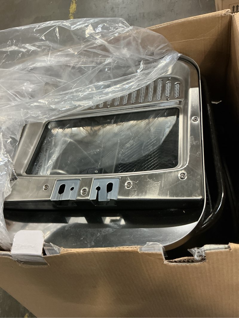 Condition photo showing As Is for mainstays 4l deep fryer, stainless steel lid, electric, new model ms8400778514-2