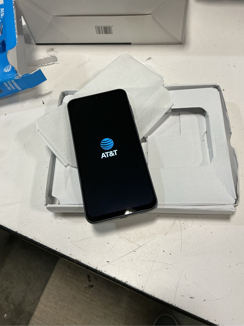 Condition photo showing Good Condition for at&t samsung galaxy a16 5g, 64gb, blue black - prepaid smartphone***working condition verified. no network or connectivity tests were performed. bidder be advised ***