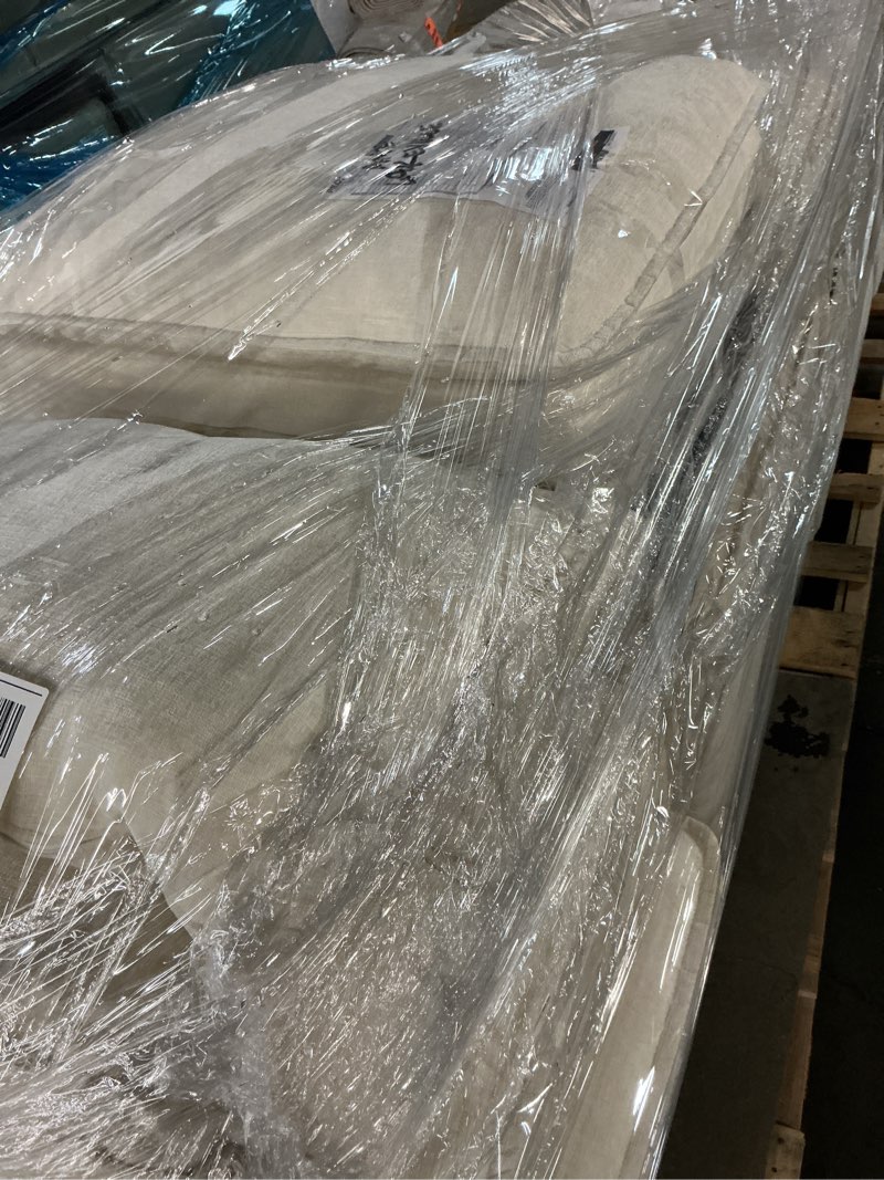 Condition photo showing As Is for Vesgantti 142" U Shaped Sectional Couch, Comfy Cloud Modular Sectional Sofa with 2 Ottoman Deep Seat Chenille Modern Cloud Sofa, Modular Sofas for Living Room, Bedroom and Apartment, Beige Chenille - Beige 4 Seater & 2 Ottomans-142" U