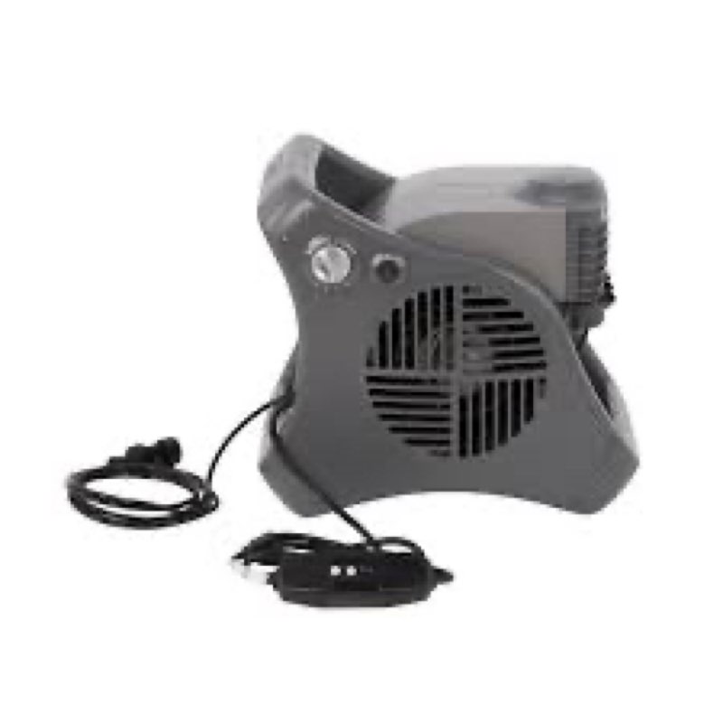 Lasko Misto Outdoor Misting Blower Fan, Ideal for Sports, Camping, Decks & Patios, 3 Speeds, 15\", gray