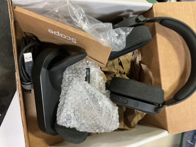 Condition photo showing As Is for fractal design scape dark wireless rgb gaming headset black