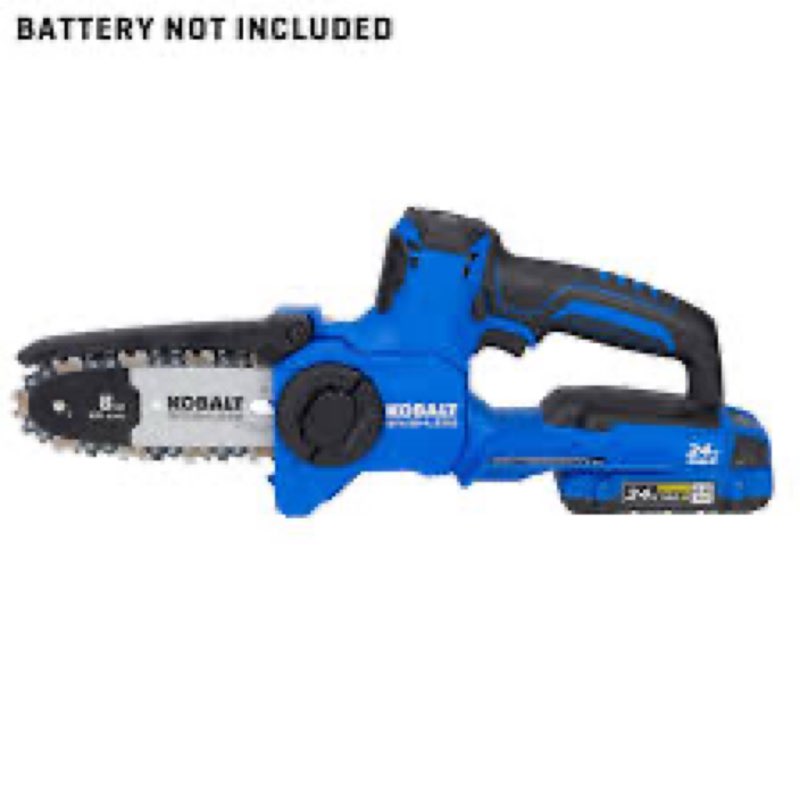 kobalt 24-volt 6-in battery chainsaw
