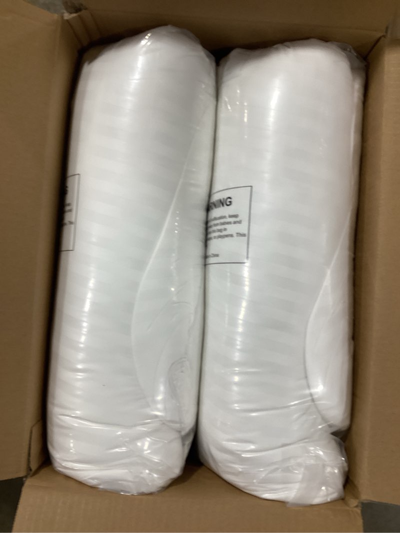 Condition photo showing New/Like New for beckham hotel collection bed pillows standard/queen size set of 2 - original soft down alternative pillow for sleeping - soft support for back, stomach or side sleepers queen / standard white