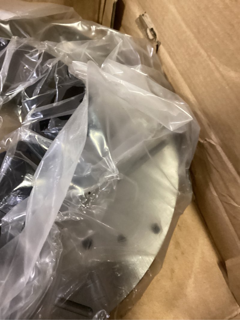 Condition photo showing New/Like New for motorbymotor 282mm front brake kit rotors and brake pads replacement for honda accord civic cr-v element, acura ilx drilled & slotted disc brake rotor & ceramic pads 31257, 12040036 282 mm