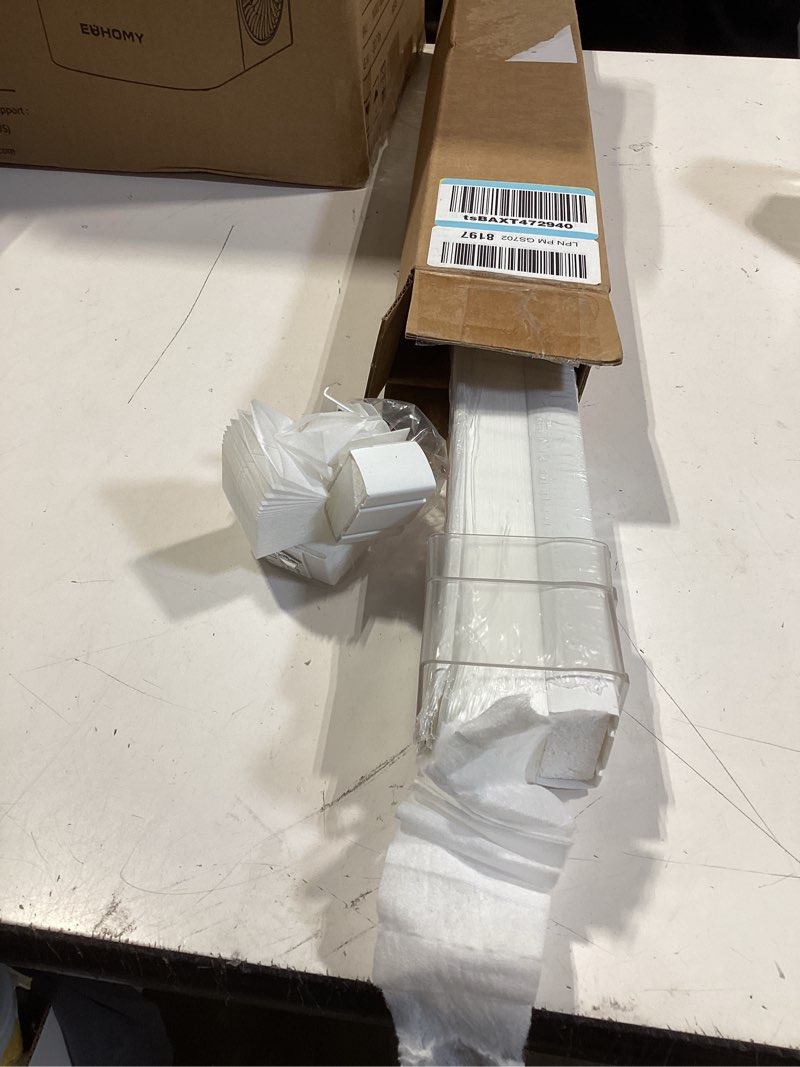 Condition photo showing As Is for redi shade no tools easy lift trim-at-home cordless cellular light filtering fabric shade white, 30" w x 64" l, (fits windows 19"- 30") white 30"w x 64"h