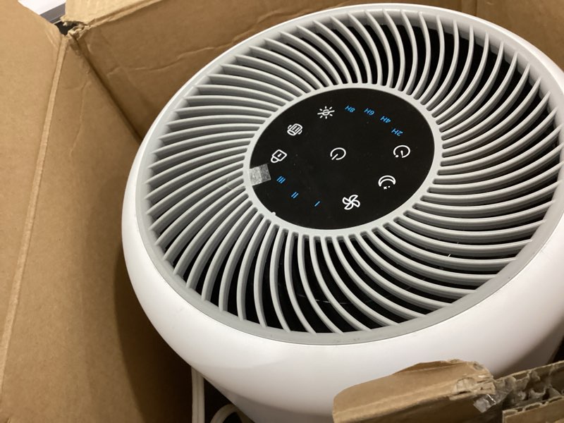Condition photo showing As Is for LEVOIT Air Purifier for Home Allergens Pet Hair in Bedroom, Covers Up to 1073 ft² by 56W High Torque Motor, AHAM VERIFIDE, 3-in-1 Filter with HEPA Sleep Mode, Remove Dust Smoke Odor, Core300-P, White White Core 300-P 1Pack