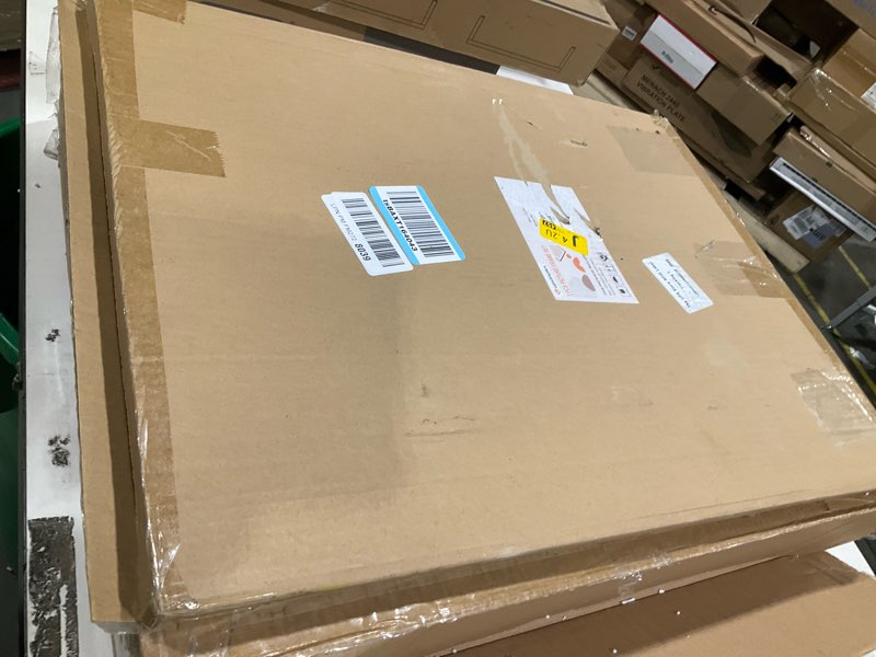 Condition photo showing As Is for upsimples 18x24 Picture Frame White 3 Pack, Scratch-Proof Poster Frames 18 x 24 for Photo Gallery - Slide-In Strips, Horizontal or Vertical Wall Mounting White 18x24