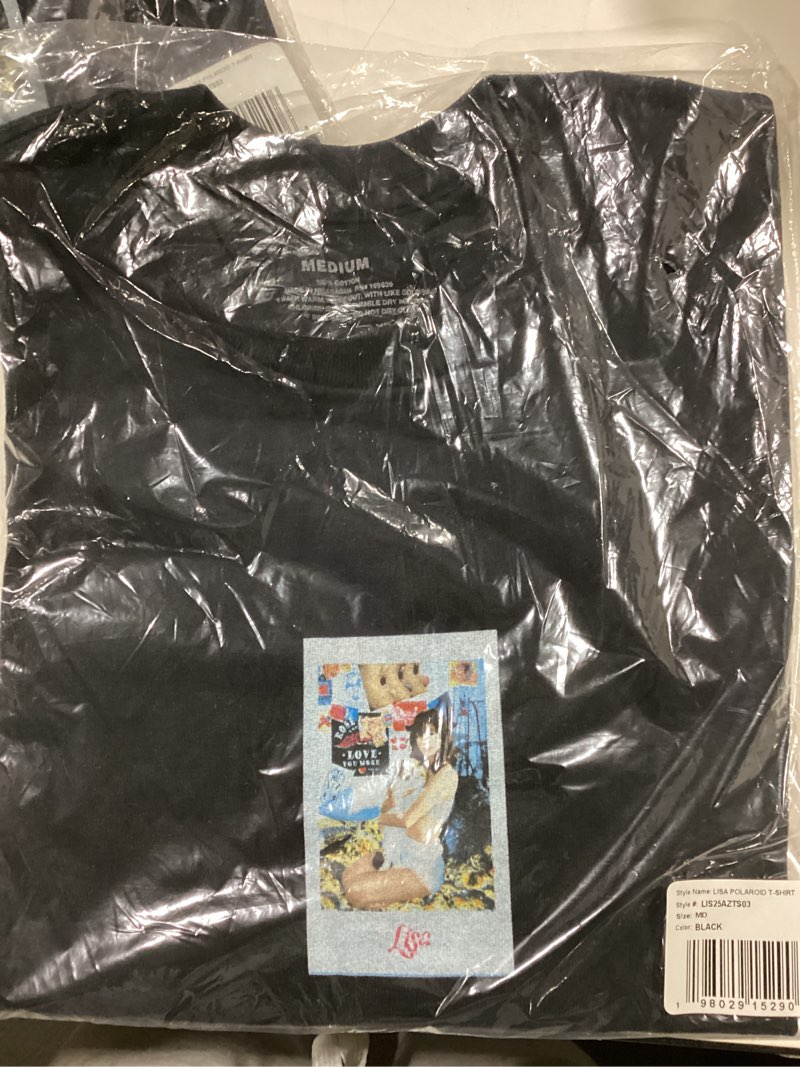 Lisa Polaroid T-Shirt, Black, Medium