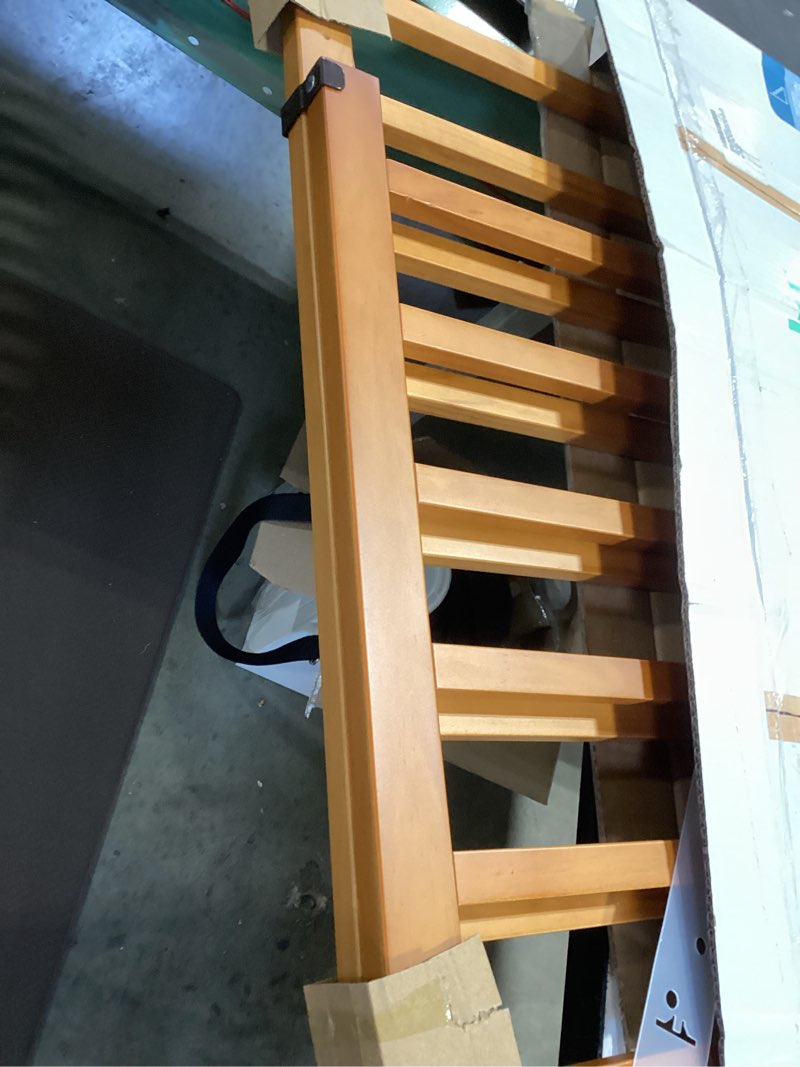 Condition photo showing Good Condition for ingenuity the stairway 48w series, 30'-48' wide, 32" tall, baby gate for stairs with door, wood safety gate for doorways and stairways - oak wood