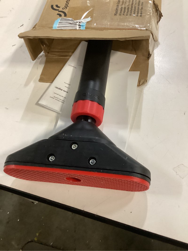 Condition photo showing Good Condition for Pull Up Bar for Doorway: Sportneer Strength Training Pull-up Bars without Screw - Adjustable Width Locking Mechanism Chin Up Bar, Thickened Steel Max Limit 440 lbs Upper Body Fitness Pullup Bars for Home (Black-Red)