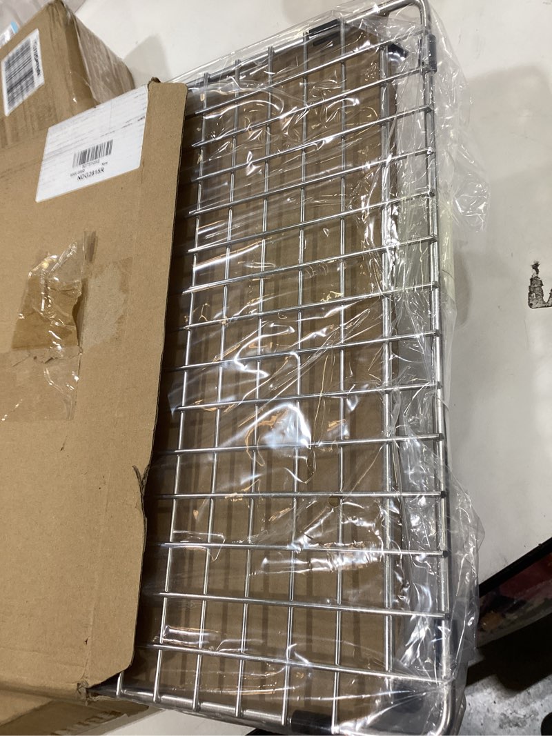 Condition photo showing Good Condition for serene valley sink bottom grid 27-9/16" x 14-9/16", rear drain with corner radius 3/16", kitchen sink protector ndg2815r