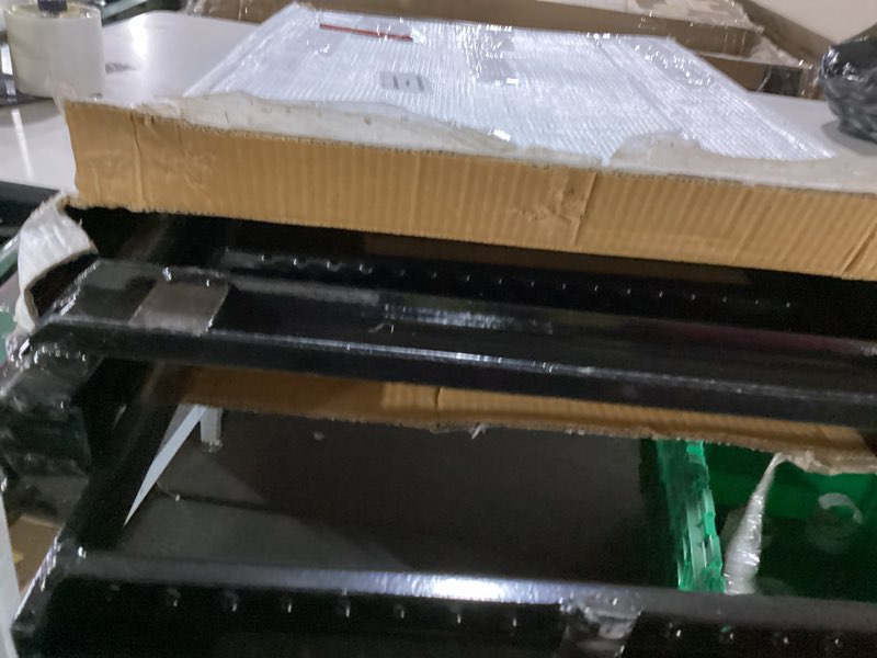 Condition photo showing As Is for buyers products 5233000 black 3-rung retractable truck step black 30.25 inch height